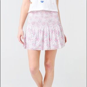 LoveShackFancy Misty Skirt in Candy Heart